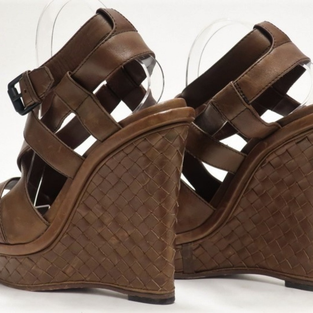 Bottega Veneta Intrecciato Wedge Sandal - Picture 7 of 8